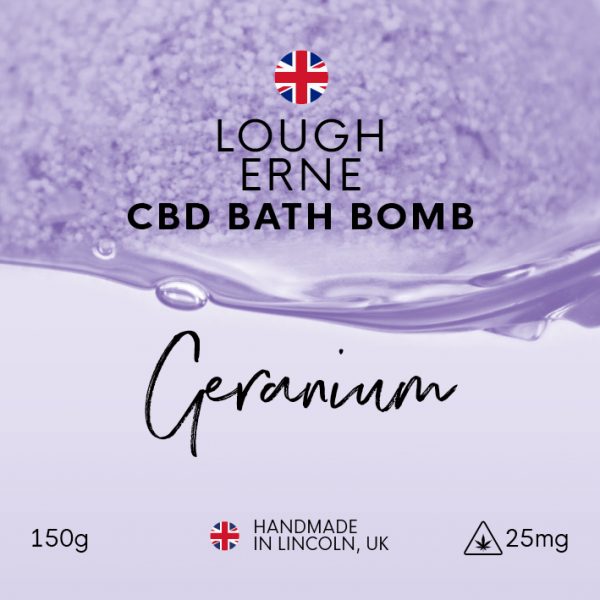 Lough Erne Geranium CBD Bath Bomb